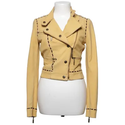 Biker jacket (Yellow) from Just Cavalli Leather, Polyester