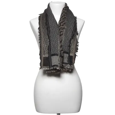 Scarf (Black, Beige) from Aigner Cotton, Polyester, Viscose