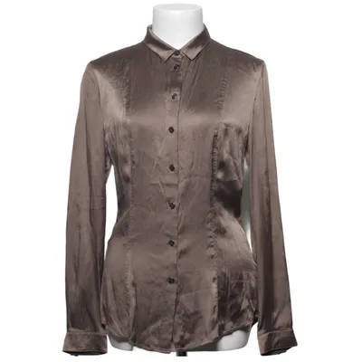 Shirt (Bruin) van Burberry Elastaan, Zijde