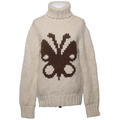 Rollkragenpullover (Beige, Braun) von Dolce & Gabbana Alpakawolle