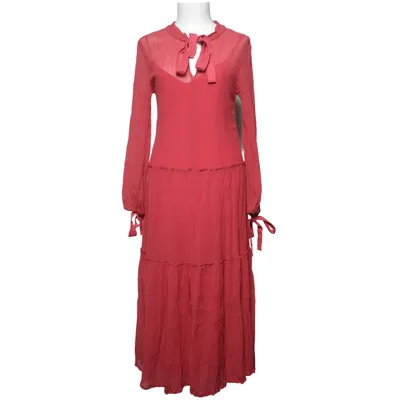 Jurk (Roze) van See by Chloé Katoen, Zijde, Viscose