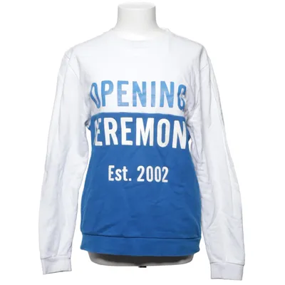Sweatshirt (Blanc, Bleu) de Opening Ceremony Coton