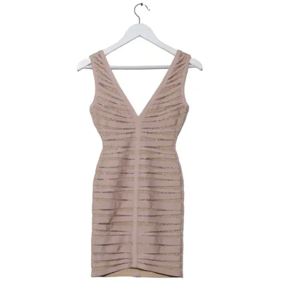 Robe de cocktail (Rose) de Herve Leger Élasthane, Polyamide, Viscose