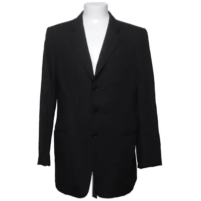 Blazer (Black) from Armani Collezioni Cupro, Wool
