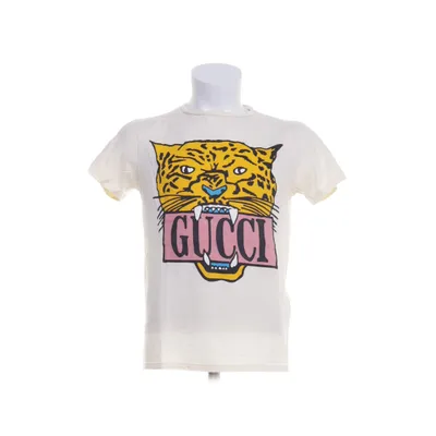 T-shirt (Beige, Meerkleurig) van Gucci Katoen