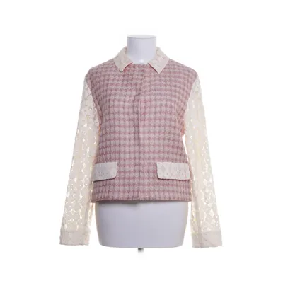 Cardigan (Roze, Wit) van Moschino Cheap and Chic Linnen, Polyamide, Polyester
