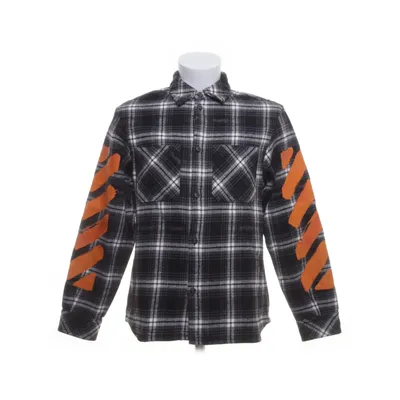 Flanellen overhemd (Zwart, Wit, Grijs) van Off-White Kids Katoen, Polyester