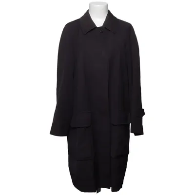 Frakke (Sort) fra Burberry Bomuld, Polyester, Uld
