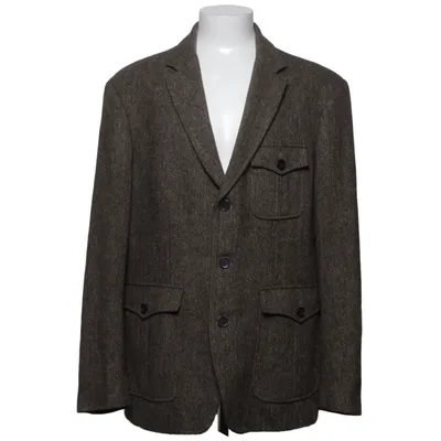 Blazer (Marron) de Burberry Viscose, Laine