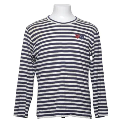 Langærmet t-shirt (Blå, Hvid) fra Comme des Garçons PLAY