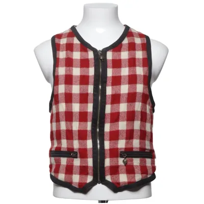 Vest (Red, White) from Gianni Versace Wool