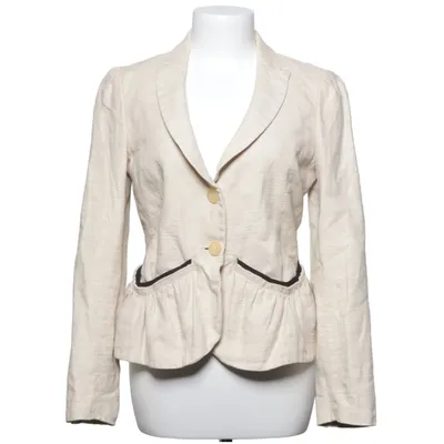 Blazer (Beige) from Red Valentino Cotton, Hemp, Linen