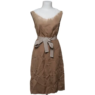 Klänning (Beige, Vit) från Prada Viskos