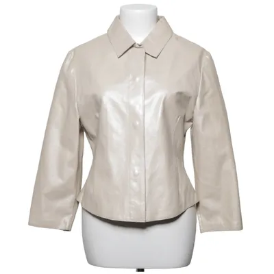 Leren jack (Beige) van Jil Sander Leer
