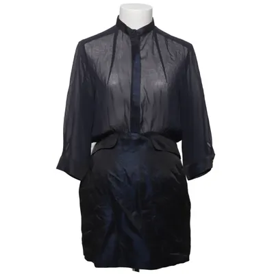 Jurk (Blauw) van Pierre Balmain Acetaat, Zijde