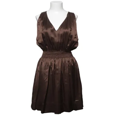 Cocktailkjole (Brun) fra Thomas Burberry Polyester, Silke