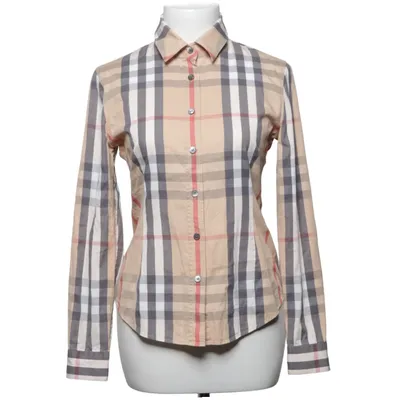 Skjorta (Beige, Flerfärgad) från Burberry Bomull, Elastan
