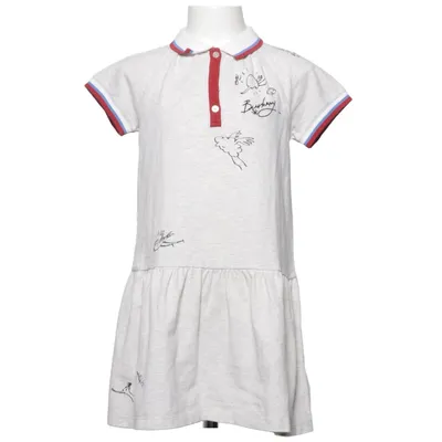 Robe polo (Gris) de Burberry Children Coton, Élasthane