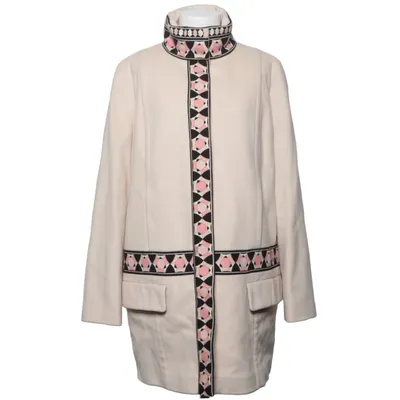 Mantel (Beige, Mehrfarbig) von Emilio Pucci Kaschmir, Cupro, Elasthan, Wolle
