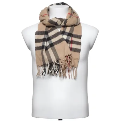 Scarf (Beige, Black, Red) from Burberry Cashmere