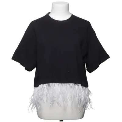 T-shirt (Noir, Blanc) de Opening Ceremony Coton, Plume d'autruche