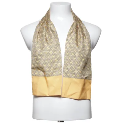Suit scarf (Yellow, Blue) from Hermès Silk