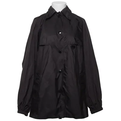 Raincoat (Black) from Prada Leather, Polyamide