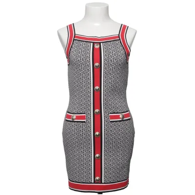 Jurk (Zwart, Wit, Rood) van Balmain Polyamide, Viscose