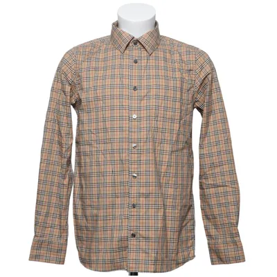 Shirt (Beige, Zwart, Rood) van Burberry Katoen, Elastaan