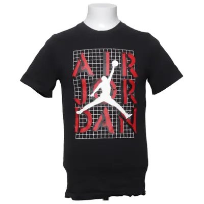 T-shirt (Black, White, Red) from Nike Air Jordan Cotton