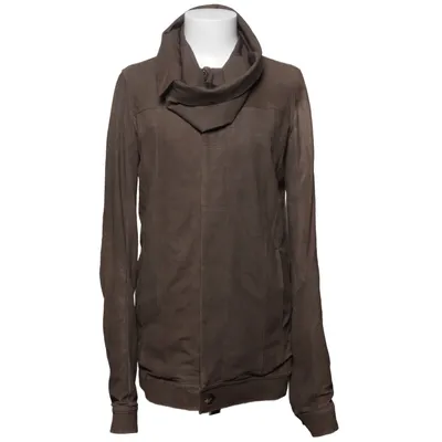Leather jacket (RP14S4718-LB) from Rick Owens Cupro, Leather, Wool