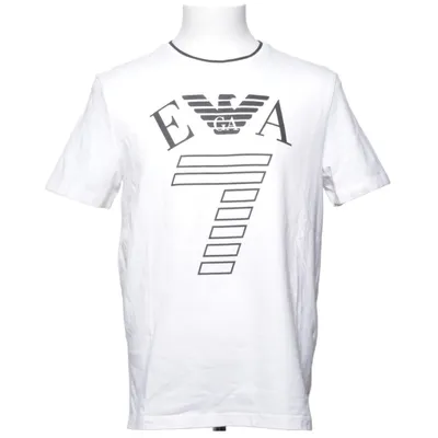 T-shirt (Wit, Zwart) van Emporio Armani Katoen, Elastaan