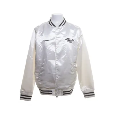 Bomberjacka (Vit) från Supreme Polyester, Bomull