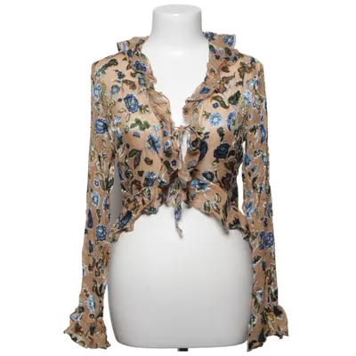 Blouse portefeuille (Beige, Bleu, Vert) de MCM Soie