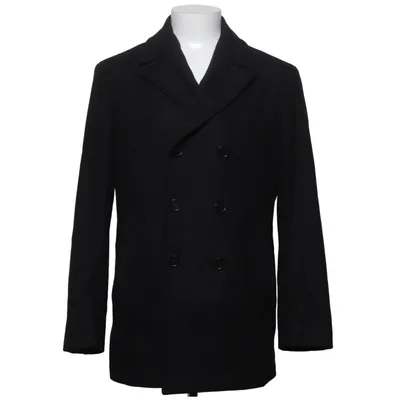 Pea coat (Black) from Calvin Klein Polyamide, Wool