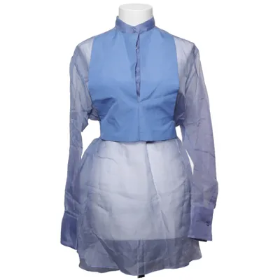 Blouse (Bleu) de Valentino Coton, Soie