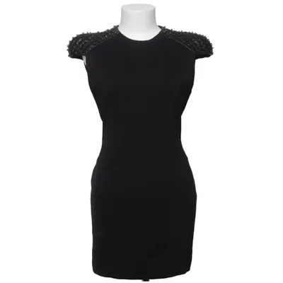 Dress (Black) from Pierre Balmain Elastane, Leather, Polyamide, Polyester, Viscose