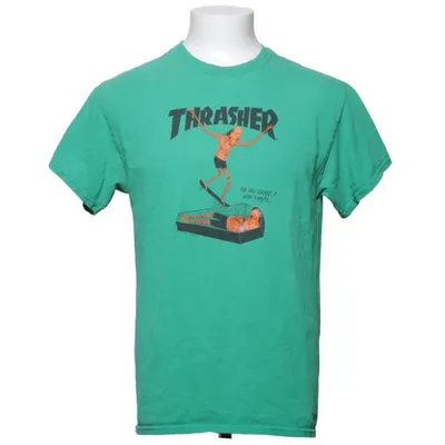 T-shirt (Green) from Thrasher Cotton