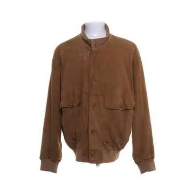Leren jack (Bruin) van Burberry Katoen, Polyester