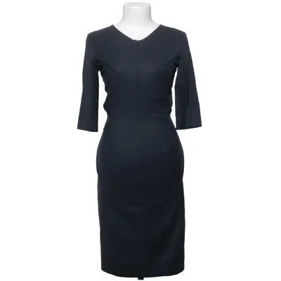 Robe (Bleu) de Jil Sander Cachemire, Cupro, Élasthane, Laine