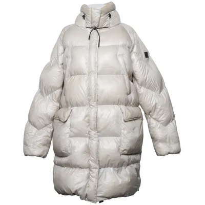 Doudoune longue (Beige) de Woolrich Polyamide, Polyester
