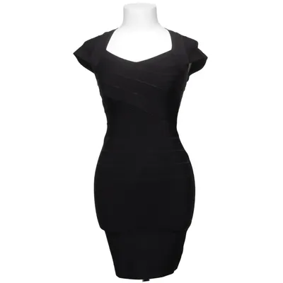 Robe (Noir) de Herve Leger Élasthane, Polyamide, Viscose