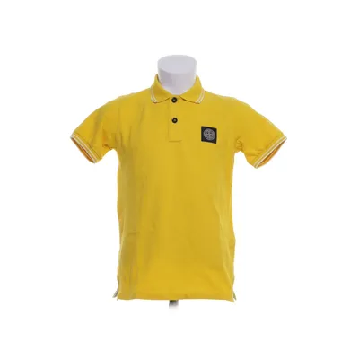 Poloshirt (Geel) van Stone Island Junior Katoen, Elastaan