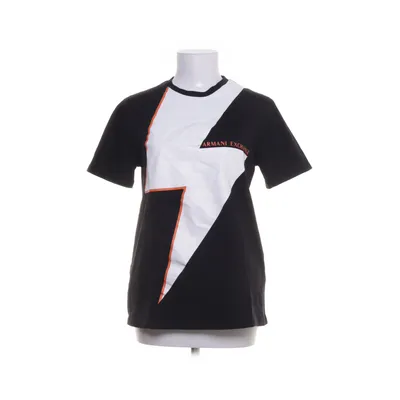 T-shirt (Black, White) from Armani Exchange Cotton