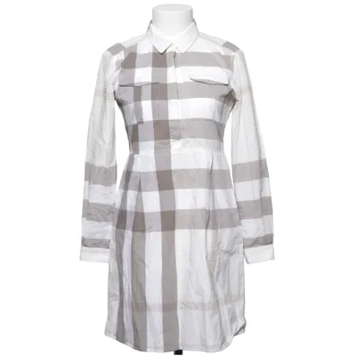 Jurk (Wit, Beige, Grijs) van Burberry Brit Katoen