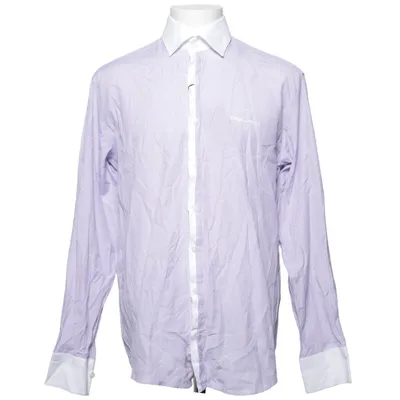 Shirt (Purple, White) from Dsquared2 Cotton