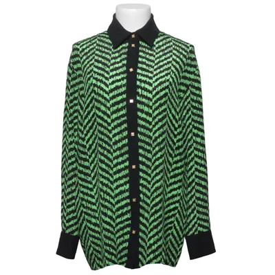 Blouse (Vert, Noir) de Emanuel Ungaro Soie