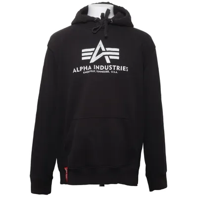 Hættetrøje (Sort) fra Alpha Industries Bomuld, Polyester