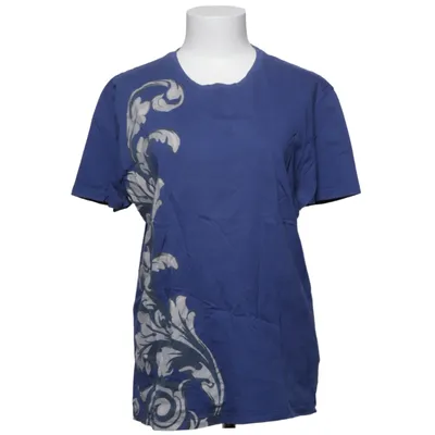 T-shirt (Bleu, Blanc) de Versace Collection Coton
