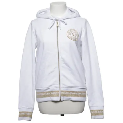 Sweat à capuche (Blanc) de Versace Jeans Couture Coton, Élasthane, Polyamide, Polyester